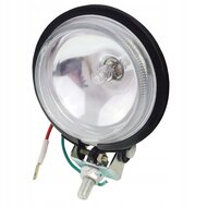 ronde metalen werklamp - 91mm - 12v - 55w - lamp - gloeilamp 
