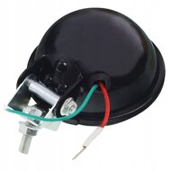 ronde metalen werklamp - 91mm - 12v - 55w - lamp - gloeilamp 