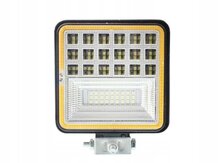 werklamp 42 led omliggende led vierkant - 9-36v - 110x110x28mm