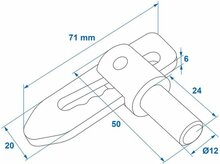 valsluiting lasbaar - aanhangersluiting - tuimelsluiting - sluiting 