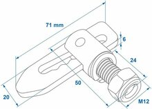 Valsluiting schroefbaar - valsluitingen - tuimelsluiting - aanhangersluiting schroefbaar