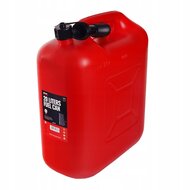 plastic jerrycan 20l rood - brandstof - kunststof - bremher