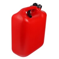 plastic jerrycan 20l rood - brandstof - kunststof - bremher