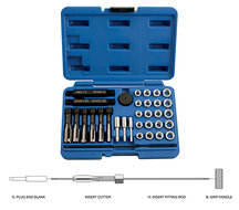 gloeibougie draad herstelset - draad reparatieset - glowplug tread repair kit - insert hulzen - bougie reparatieset