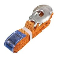 oranje sleepkabel - 5000 kg - 4,5 m - extra sterke haken - sleepkabel voor zware voertuigen
