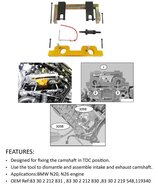 bmw n20 n26 - tdc positie - oem 83302212831  - 83302212830  - 83302219548  - 119340 - nokkenas houder - afstelset - bmw distrib