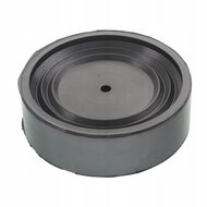 rubberen opname pad 100x30x5 mm 1 gat - steunrubber - beschermrubber 