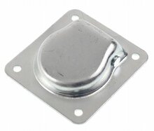 sjoroog - vloeroog - 4 bevestigingsgaten - 2t - 102 mm x 95 mm  - vloeranker - verzonken vloerhaak