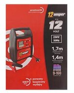 professionele acculader - batterijoplader - 6/12v, 12a (rms) voor accu&#039;s van 30ah tot 160ah - geschikt voor auto, motor,