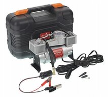 compressor 12 volt - 50 liter per minuut - lucht compressor - 10 bar - dubbele zuiger