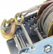 handlier - 1360 kg trekkracht - 10m staalkabel + haak - krachtige handmatige lier