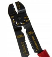 kabel afstriptang set - inclusief 100 stuks kabelschoenen - amp tang