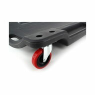 6-wielige kunststof werkplaatsbed - max 150kg - zwart - ligbed - ligkar