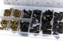 montageset 170 stuks - plaatjes en schroeven - bevestigingsset - schroevenset met plaatjes 