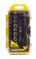 bit doppenset 1/4 - 23 delig met ratel - bitset met doppen - sets van bits en doppen - doppenkit - doppendoos