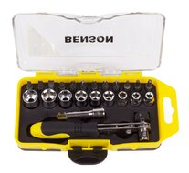 bit doppenset 1/4 - 23 delig met ratel - bitset met doppen - sets van bits en doppen - doppenkit - doppendoos
