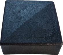 vierkant omsteekdop - 45x45mm - 10 stuks - standaard eindkap - inslagdop - kunststofdop - paaldop