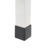 vierkant omsteekdop - 45x45mm - 10 stuks - standaard eindkap - inslagdop - kunststofdop - paaldop