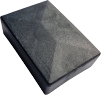 vierkant omsteekdop - 65x45mm - 4 stuks - standaard eindkap - inslagdop - kunststofdop - paaldop