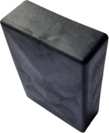 vierkant omsteekdop - 65x45mm - 4 stuks - standaard eindkap - inslagdop - kunststofdop - paaldop