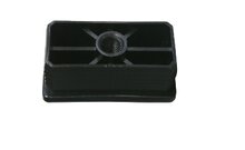 rechthoek insteekdop met schroefdraad - 60x40mm - 10 stuks - geribbelde eindkap - inslagdop - kunststofdop - profieldop