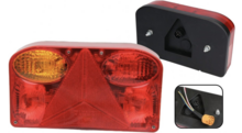 achterlicht links - 220x140x55mm - achterlamp met 5 pins connector - achterlamp - aanhanger achterlamp