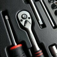 doppendoos - 1/4 duims aansluiting - 19 delig - doppenset - socketset - ratelset - benson
