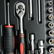 doppendoos - 1/4 duims aansluiting - 19 delig - doppenset - socketset - ratelset - benson