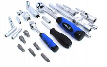doppenset - 1/4 en 1/2 duims - gereedschap set - ratelset - 94 delig - doppendoos - asta