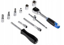 doppenset - 1/4 duims - doppendoos - 38 delig - ratelset - dopsleutelset - geko