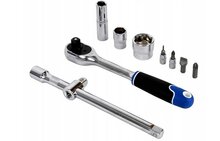 doppenset - 1/2 en 1/4 duim - doppendoos - dopsleutelset - ratelset - 108 delig - geko