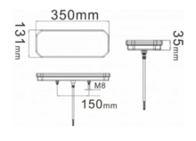 achterlicht led 74x led - rechts - 12/24 volt - ledlamp - achterlamp - trailerlamp - led achterlamp - led achterlicht