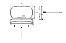 achterlicht led 74x led - links - 12/24 volt - ledlamp - achterlamp - trailerlamp - led achterlicht