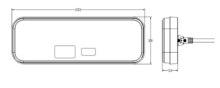 achterlicht led 74x led - rechts - 12/24 volt - ledlamp - achterlamp