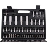 dopsleutelset - doppendoos - doppenset - 108 delig - ratelset - 1/4 en 1/2&nbsp;aansluiting - gereedschapsset