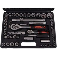 dopsleutelset - doppendoos - doppenset - 108 delig - ratelset - 1/4 en 1/2&nbsp;aansluiting - gereedschapsset