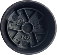 ronde omsteekdop - 50mm - 10 stuks - eindkap - inslagdop - kunststofdop - paaldop