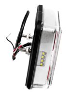achterlicht led vierkant 25x leds - rechts - aanhangerverlichting - achterlichten - ledlamp - led achterlicht