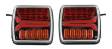 achterlicht led vierkant 25x leds - rechts - aanhangerverlichting - achterlichten - ledlamp - led achterlicht