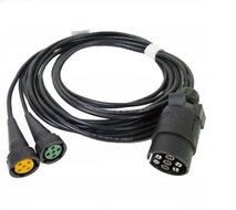 kabel set aspock 6 meter - kabelset 7 polige stekker - verlichtingskabel - aanhanger kabelkabel set aspock 6 meter - kabelset 7