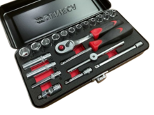 doppendoos - 1/4 duims aansluiting - 21 delig - doppenset - doppensleutelset - socketset - ratelset