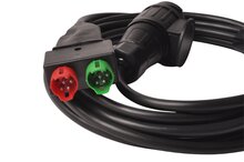 verlichting set met stekkers 1,5 + 5 meter - radex achterlichten - aanhangerverlichting