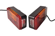 verlichting set met stekkers 1,5 + 5 meter - radex achterlichten - aanhangerverlichting