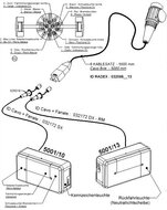 verlichting set met stekkers 1,5 + 5 meter - radex achterlichten - aanhangerverlichting