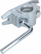 geribbelt neuswielklem 48 mm - steunpootklem - neuswielhouder - klem voor het neuswiel 