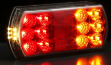 achterlicht led rechthoek 15x led -&nbsp;rechts - ledlamp - aanhangerlamp - led achterlicht - led achterlamp