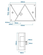 achterlicht multipoint iv links - aanhangerlamp 5 pins connector - achterlichten - acherlamp