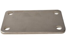 70x160 mm stroppenplaat - montageplaat - stalen plaat - klemplaat