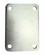 70x160 mm stroppenplaat - montageplaat - stalen plaat - klemplaat