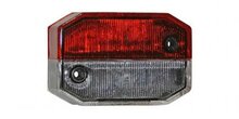losse lampglas - flexipoint 1 rood/wit - zijmarkeringslamp kap - aspöck